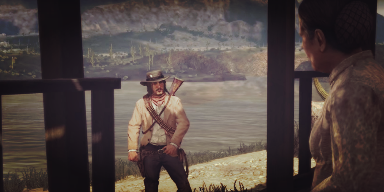 Jack speaking to the wife of Edgar Ross